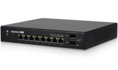 Ubiquiti Edge Switch 8 PoE - 8x GbE, 2x SFP, 8x PoE 24V/PoE+ (proračun PoE 130W)