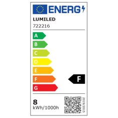 LUMILED 10x LED žarnica E27 A60 8W = 60W 806lm 3000K Toplo bela