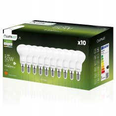 LUMILED 10x LED žarnica E14 R50 6W = 50W 540lm 4000K Nevtralno bela 120°