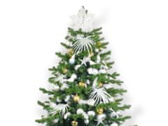 LAALU.cz Okrašeno umetno božično drevo z 222 okraski POLAR GOLD II 500 cm drevo s stojalom in božičnimi okraski