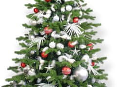 LAALU.cz Okrašeno umetno božično drevo z 222 okraski POLAR RED II 600 cm drevo s stojalom in božičnimi okraski