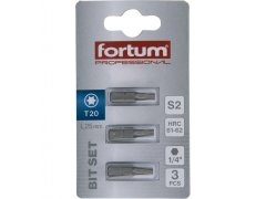 Fortum TORX konica, nastavljeno 3ks, T 20x25mm, S2