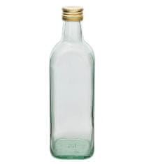 Steklena steklenica 500ml MARASKA s črnim pokrovom