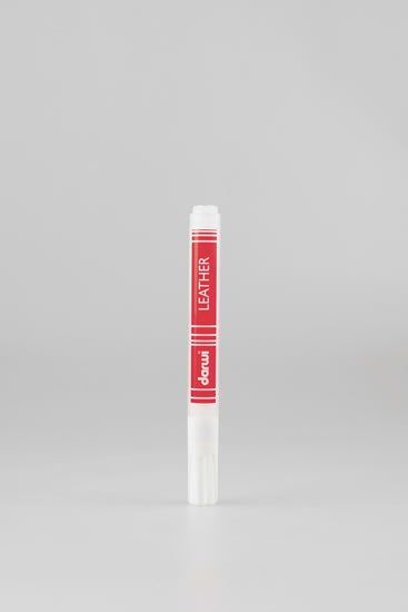 Darwi LEATHER označevalci za usnje in usnje - Beli 6 ml