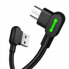 Mcdodo MCDODO 90° KOTNI KABEL MICRO USB HITRO POLNJENJE DVOSTRANSKI QC 3 VODIL 1M