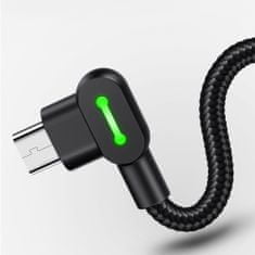 Mcdodo MCDODO 90° KOTNI KABEL MICRO USB HITRO POLNJENJE DVOSTRANSKI QC 3 VODIL 1M