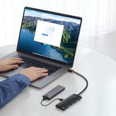 BASEUS Adapter HUB USB-C 4x USB 3.0 25cm črn