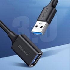 Ugreen Kabelski podaljšek USB-A 3.0 5Gb/s 0,5 m črn