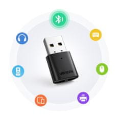 PRO Oddajno-sprejemni adapter Bluetooth 5.0 USB-A črn