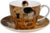 Skodelica + krožnik Klimt Poljub, 470 ml, porcelan, darilna embalaža, 4050