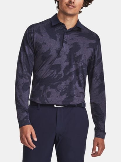 Under Armour Majica UA Playoff Jacquard LS Polo-BLU