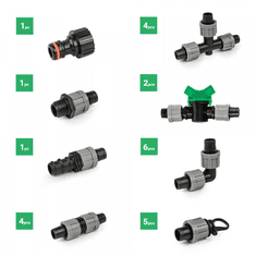 Bradas Set 24 dodatkov za namakalno cev 16mm BR-DSTA20-SET1