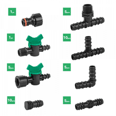 Bradas Set 42 dodatkov za namakalne cevi 16 mm BR-DSWA20-SET2