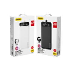 DUDAO K8s+ Power Bank 30000mAh 2x USB + LED svetilka, črna