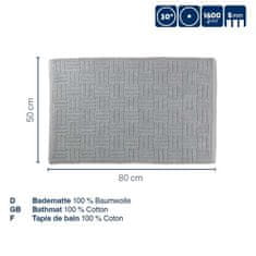 Kela Kopalniška preproga Leana 80x50 cm bombaž granitno siva KL-23516