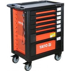 YATO Mobilna delavniška omara z orodjem (211 kosov) 7 predalov