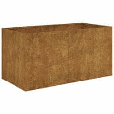 Vidaxl Cvetlično korito 80x40x40 cm corten jeklo