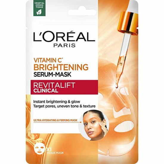 Loreal Paris Posvetlitvena maska za obraz z vitaminom C (Brightening Serum-Mask)