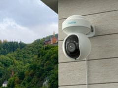 Reolink Vrtljiva zunanja kamera 5MP E1 Outdoor Wi-Fi Nočni domet do 12m / Vgrajen mikrofon in zvočnik / Zaznavanje gibanja, zaznavanje ljudi in vozil / Samodejno sledenje 