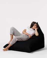 Atelier Del Sofa Vrtna vreča Bean Bag, piramida Big Bed Pouf - črna