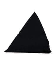 Atelier Del Sofa Vrtna vreča Bean Bag, piramida Big Bed Pouf - črna