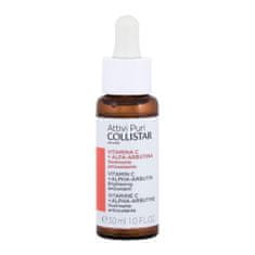 Collistar Pure Actives (Attivi Puri) Vitamin C + Alpha-Arbutin serum za obraz z osvetljevalnim in antioksidativnim učinkom 30 ml za ženske