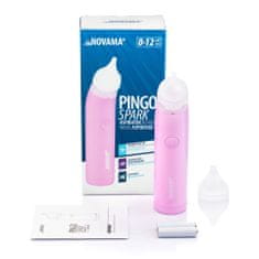 Novama Pingo Spark Pastel Pink Nosni aspirator z osvetljeno konico, roza