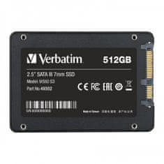 Verbatim SSD notranji disk 2,5" SATA III Vi550 S3, polprevodniški pogon 512 GB 49352