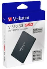 Verbatim SSD notranji disk 2,5" SATA III Vi550 S3, polprevodniški pogon 512 GB 49352