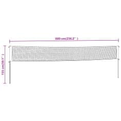 Vidaxl Mreža za badminton rumena in črna 600x155 cm PE tkanina