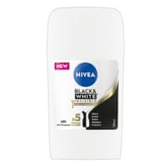 Nivea Trdni antiperspirant Black & White Invisible Silk y Smooth 50 ml