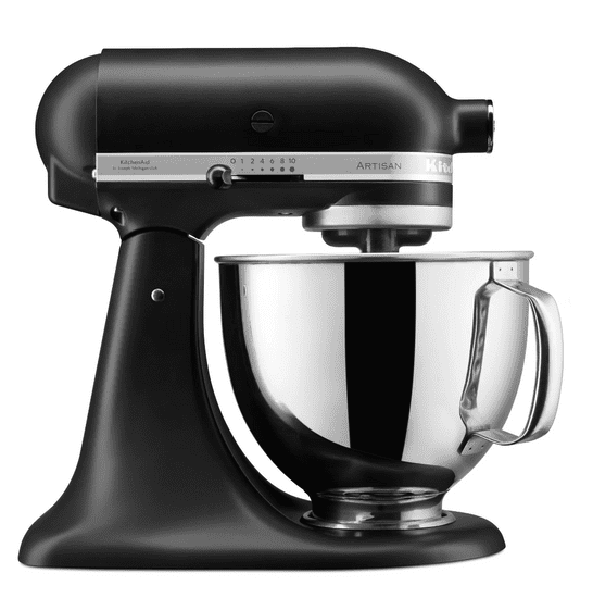 KitchenAid Artisan samostoječi mešalnik, 4,8 l, mat črn (5KSM125EBM)