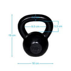 Kettlebell SPARTAN 8 kg litoželezna krogla