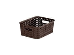 Curver Škatla za shranjevanje RATTAN 25x20x10cm (S), "Y" STYLE, plastika, HN