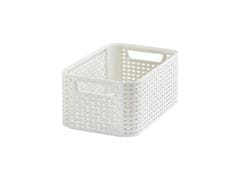 Curver Škatla za shranjevanje RATTAN 28,5x19x13cm (S), STYLE2, plastika, KRÉM