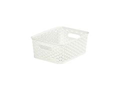 Curver Škatla za shranjevanje RATTAN 25x20x10cm (S), "Y" STYLE, plastika, KREM