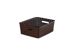 Curver Škatla za shranjevanje RATTAN 35x30x13cm (M), "Y" STYLE, plastika, HN