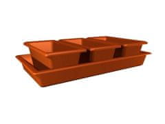 Plastkon Prtljažnik MINIGARDEN 40x20x9cm komplet 4 kosov (3+1kos) TE