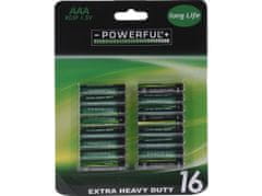 Izjemno težke baterije AAA (16 kosov)