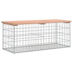 Vidaxl Vrtna klop gabion 103x44x42 cm trden les douglas