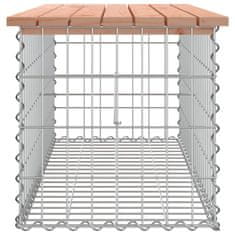 Vidaxl Vrtna klop gabion 103x44x42 cm trden les douglas