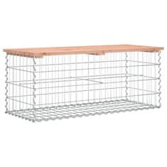 Vidaxl Vrtna klop gabion 103x44x42 cm trden les douglas