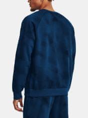 Under Armour Pulover UA Rival Fleece Printed Crew-BLU XXL