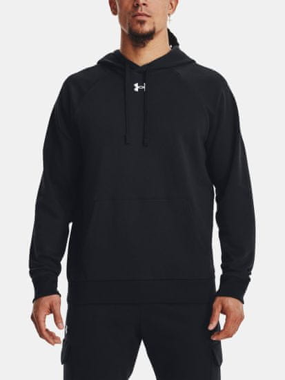 Under Armour Pulover UA Rival Fleece Hoodie-BLK