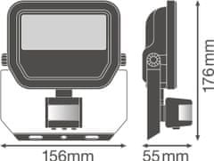 LEDVANCE Reflektor LED svetilka 20W 2400lm 4000K Nevtralno bela IP65 s senzorjem gibanja in somraka