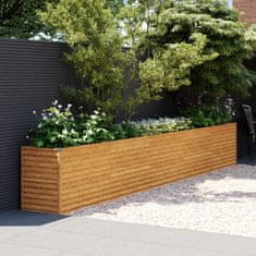 Vidaxl Vrtna visoka greda 482x50x69 cm corten jeklo