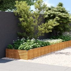 Vidaxl Vrtna visoka greda 960x100x36 cm corten jeklo