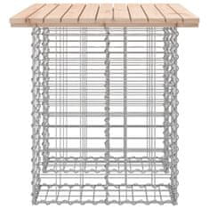 Vidaxl Vrtna gabionska klop 100x70x72 cm trdna borovina