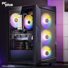 PCplus Gamer namizni računalnik, R7 7700X, 16GB, 1TB, RTX4070, DOS (144992)