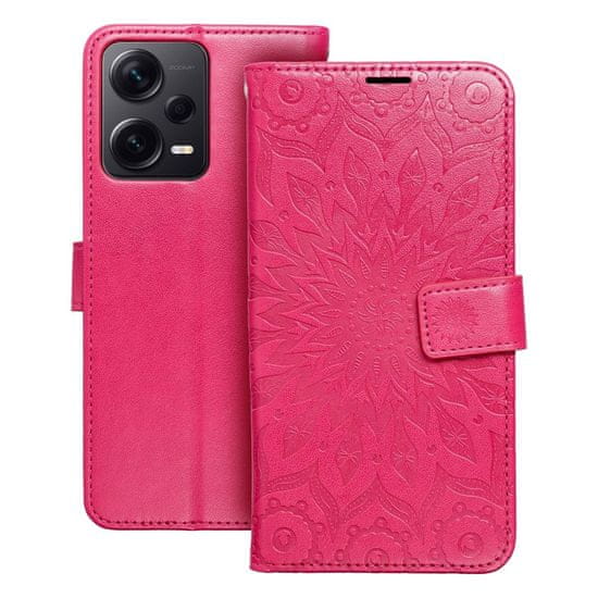 OEM MEZZO Knjižni ovitek za XIAOMI Redmi Note 12 Pro 5G mandala magenta